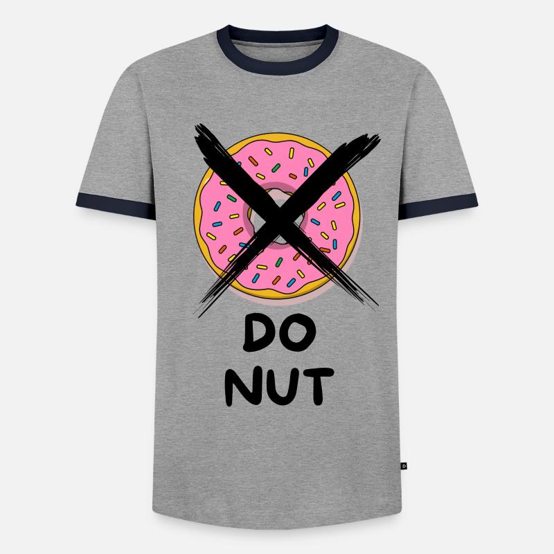 Do_Nut - Men's Ringer Shirt - grey/navy