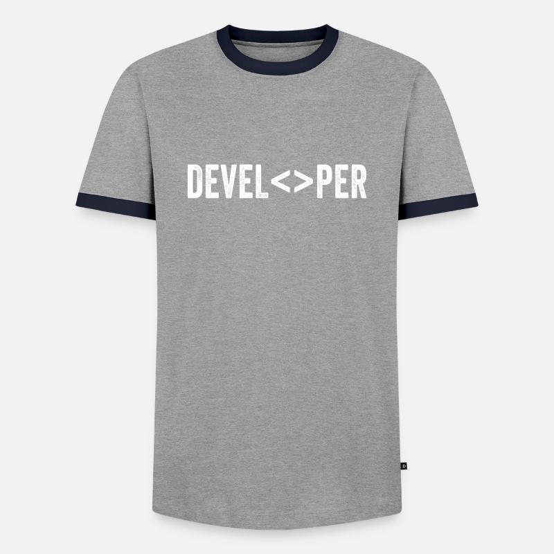 Developer - Männer Kontrast-T-Shirt - undefined