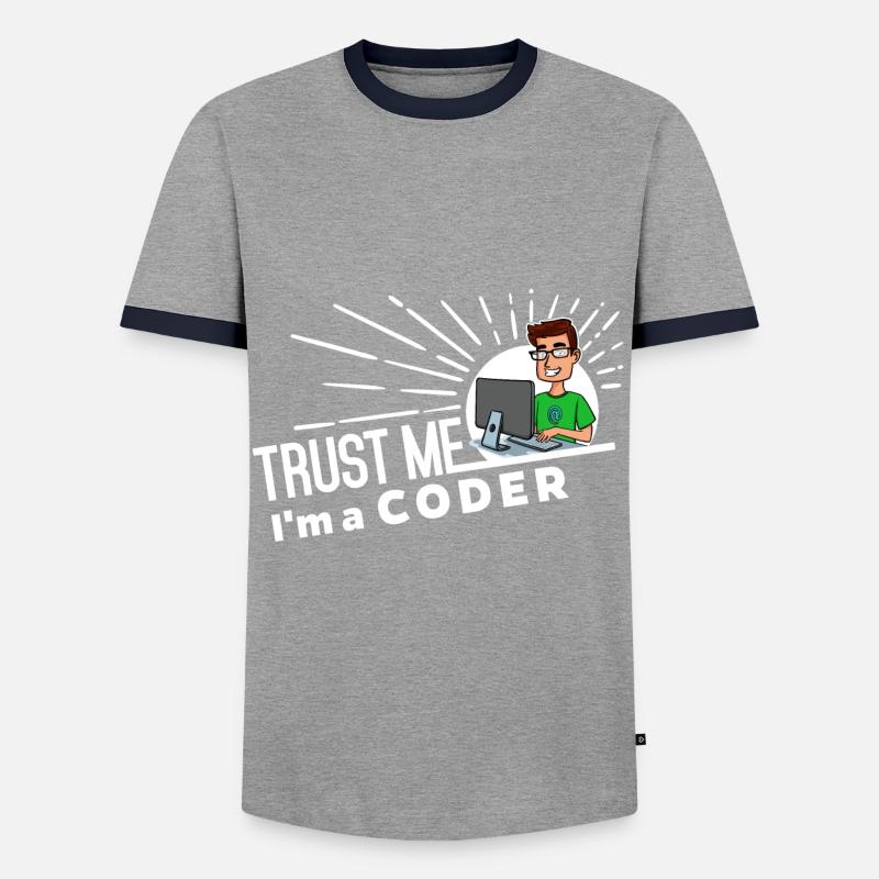 Programmierer - Vertrau mir - Männer Kontrast-T-Shirt - Grau/Navy 