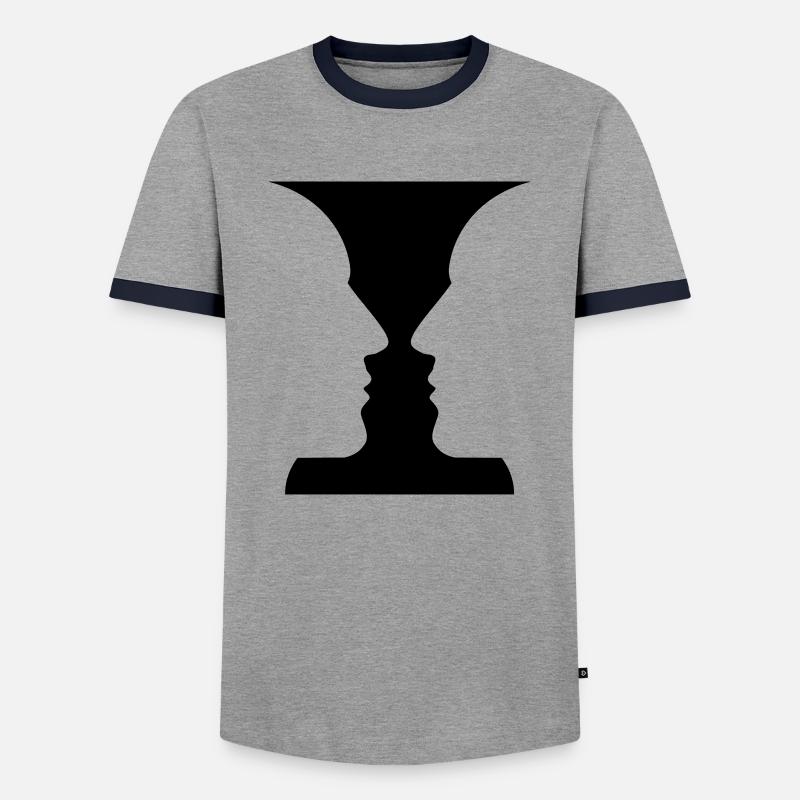 Face to Face? - Maglietta Contrast da uomo - grigio/navy 