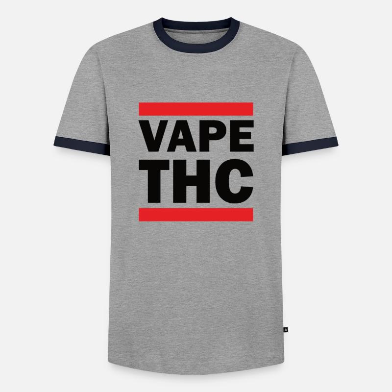 Vape THC - Männer Kontrast-T-Shirt - Grau/Navy 