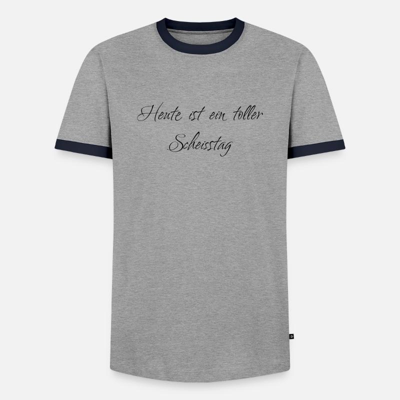 0839C8BD 6076 41C2 9C86 B96DDEEBB891 - Männer Kontrast-T-Shirt - Grau/Navy 