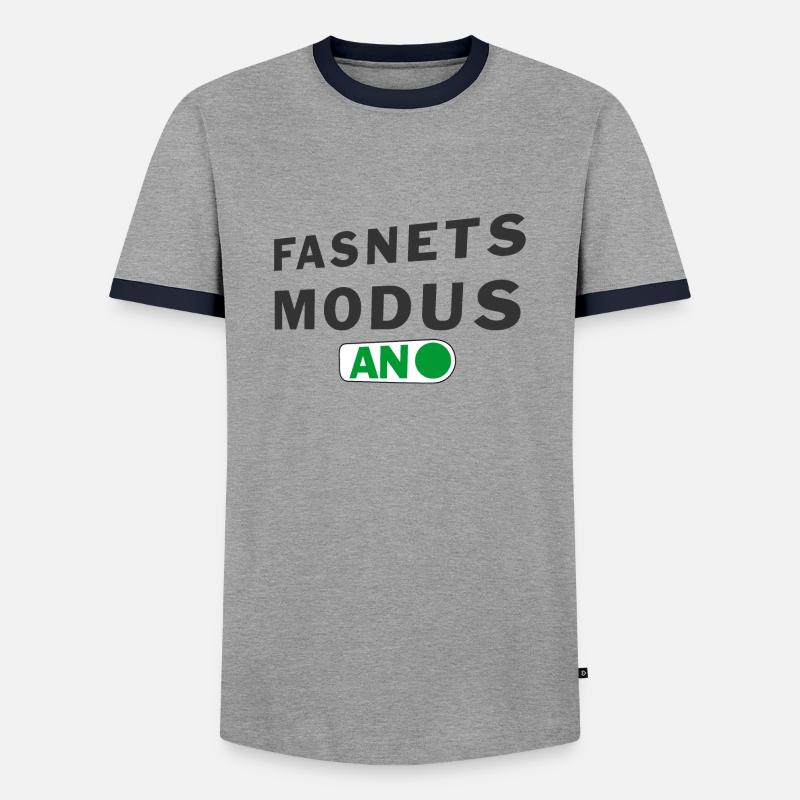 fasnetsmodus1 - Männer Kontrast-T-Shirt - Grau/Navy 