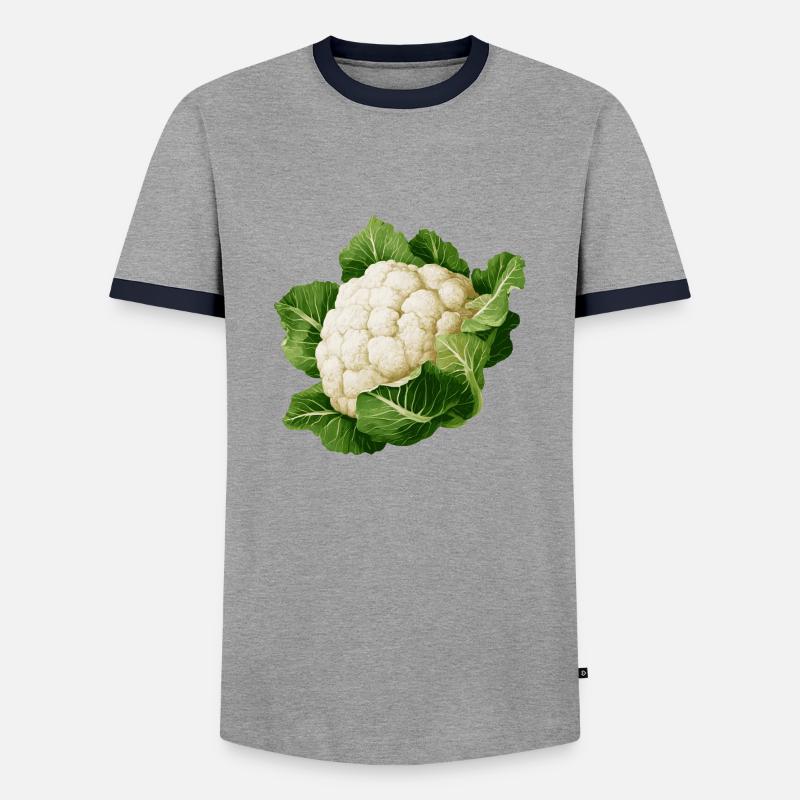 Cavolfiore - Maglietta Contrast da uomo - grigio/navy