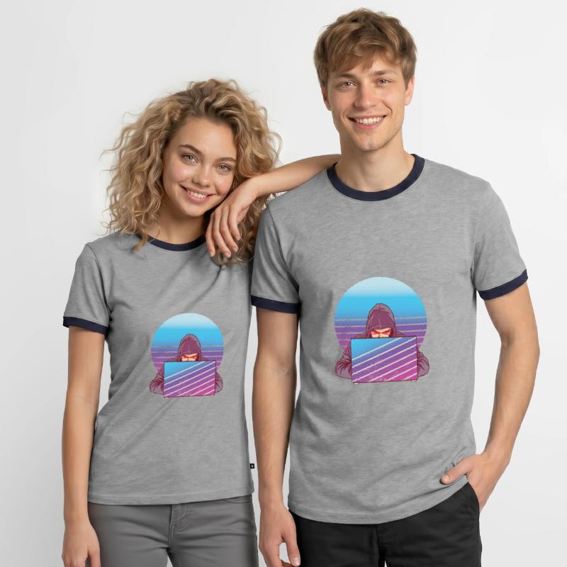 Funny Programmers Debugging Code Nerd Fun Lie Men's Ringer Shirt