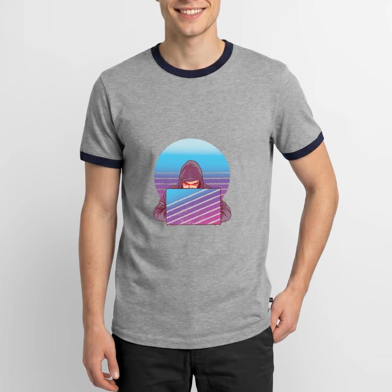 Funny Programmers Debugging Code Nerd Fun Lie Men's Ringer Shirt