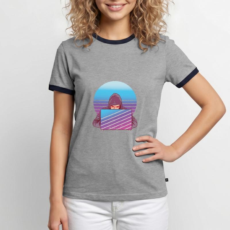 Funny Programmers Debugging Code Nerd Fun Lie Men's Ringer Shirt