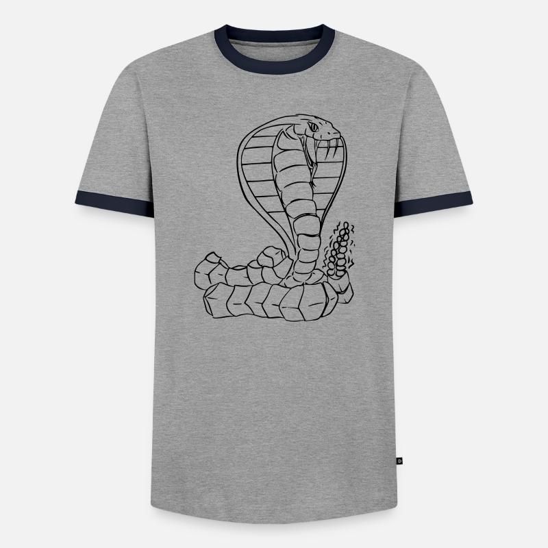 Cobra Vector - T-shirt contrasté Homme - gris/marine 