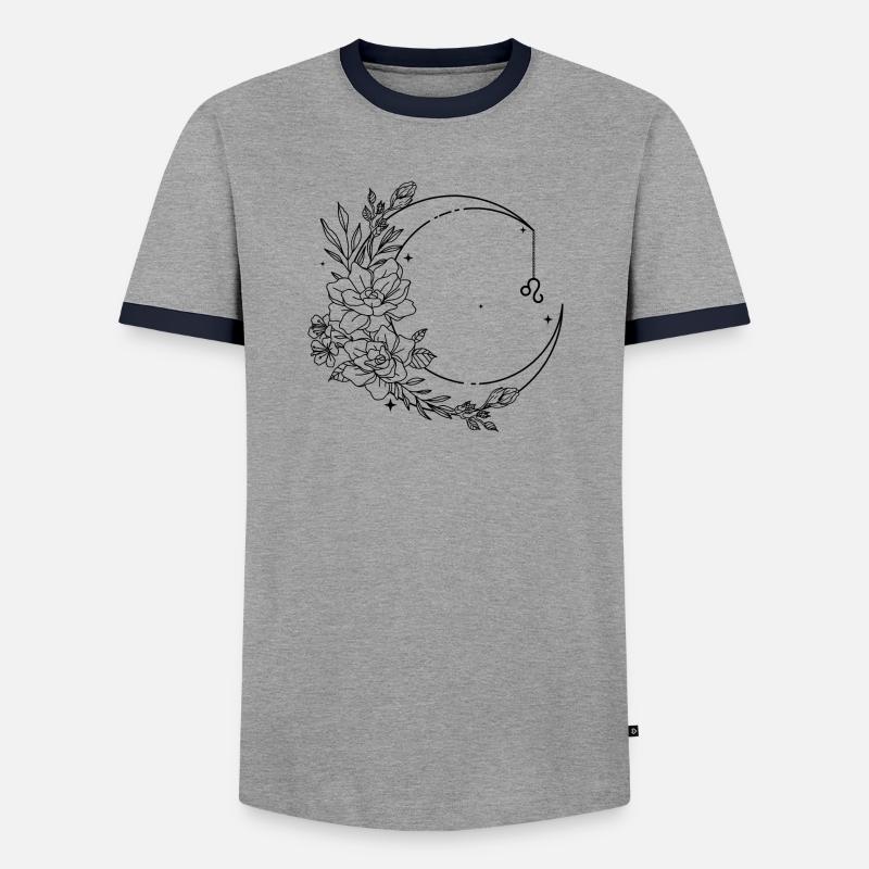 Design data required - Men's Ringer Shirt - grey/navy