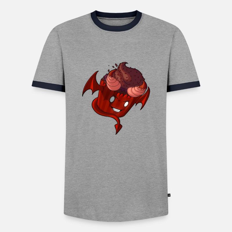 Devil Cupcake - Männer Kontrast-T-Shirt - undefined