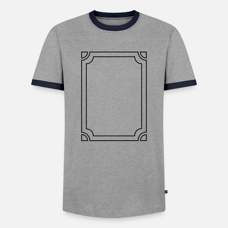 Bilderrahmen - Männer Kontrast-T-Shirt - Grau/Navy 