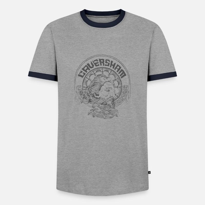 Caversham Poseidon - Männer Kontrast-T-Shirt - Grau/Navy 