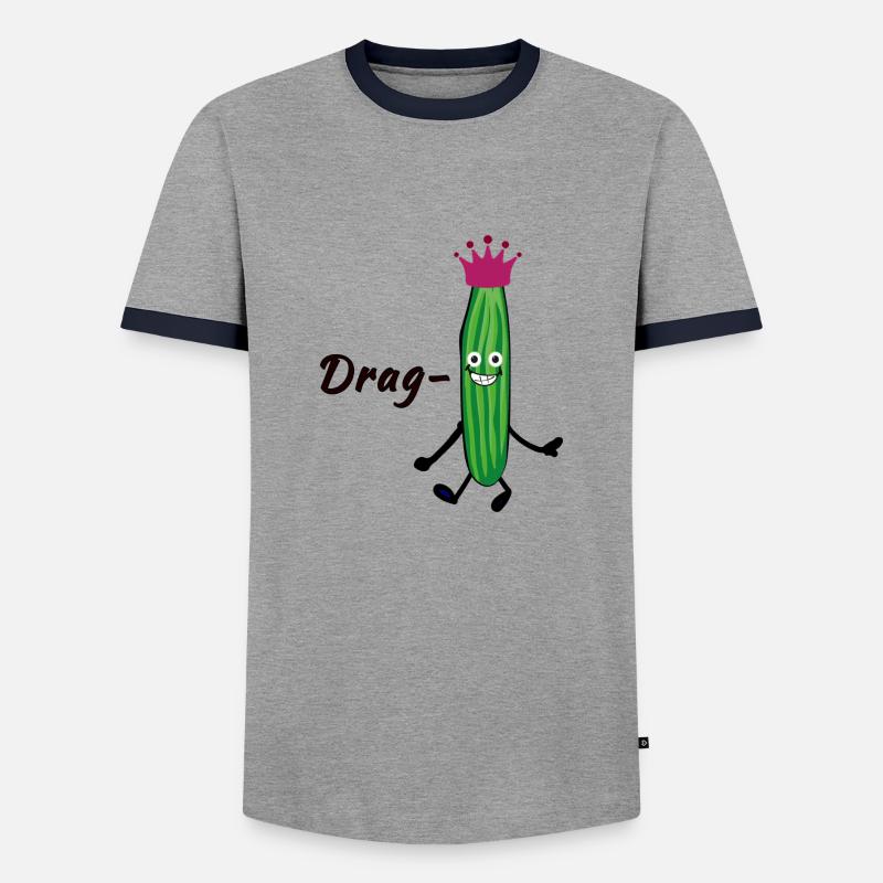 Drag Queen, Reine, Concombre T-shirt contrasté Homme