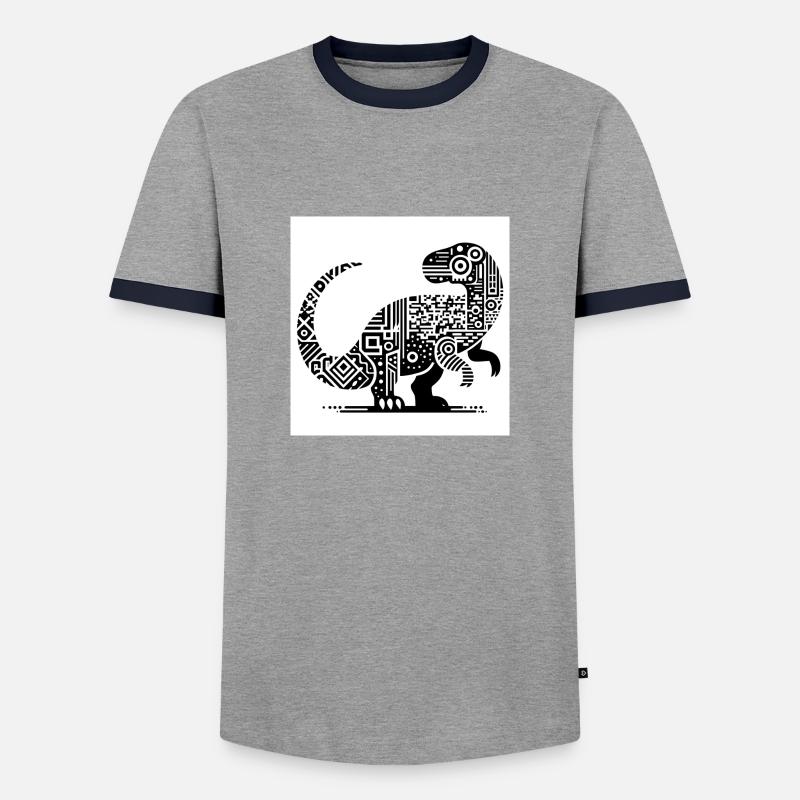 group1 30 - Men's Ringer Shirt - grey/navy