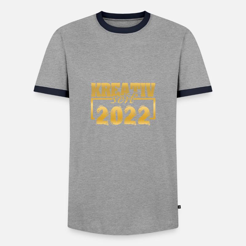 Web Designer 2022 - Men's Ringer Shirt - grey/navy 