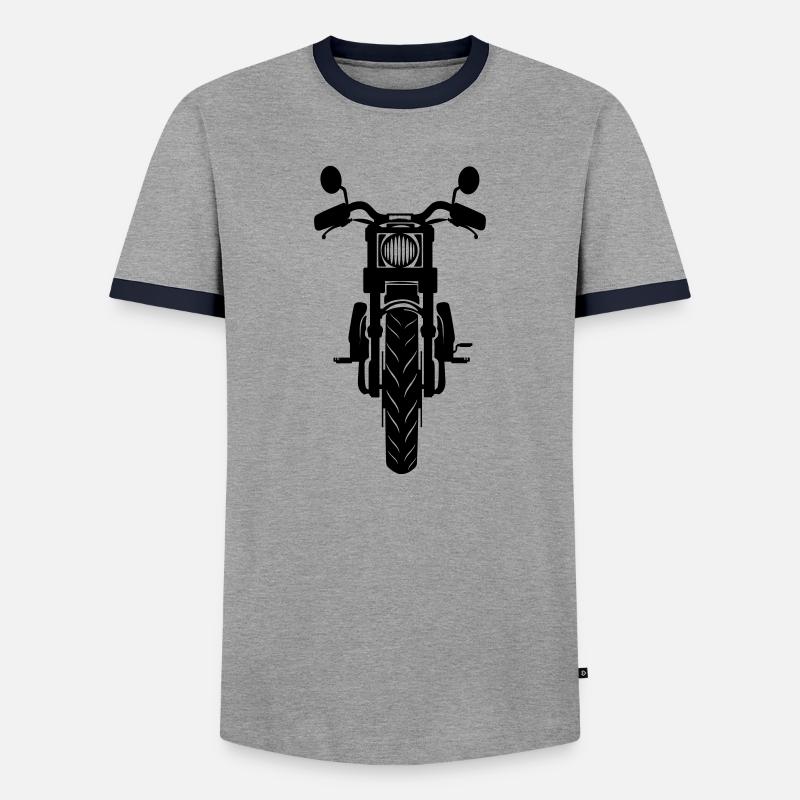 Motor for view - Men's Ringer Shirt - grey/navy