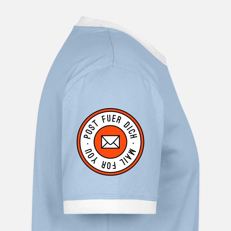 Mail pour vous tricolore T-shirt contrasté Homme