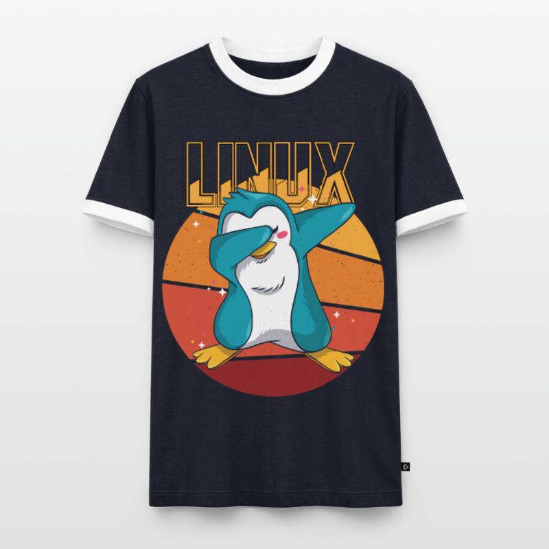 Geek Linux Root Party Penguin Nerd Programmeur Comp T-shirt contrasté Homme