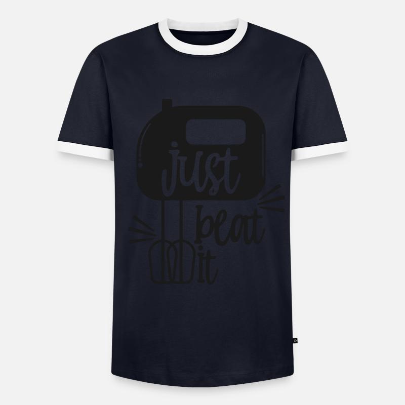 kitchen - Men's Ringer Shirt - navy/white
