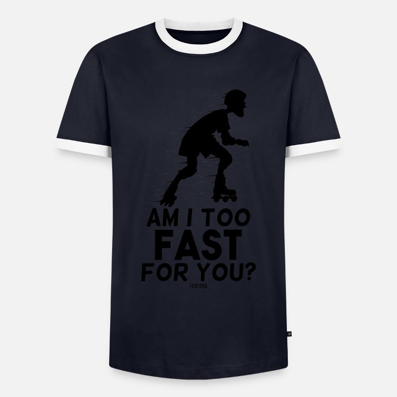 inline skates - Men's Ringer Shirt - navy/white 