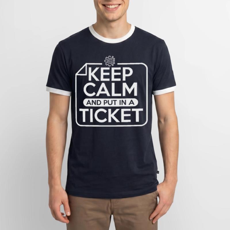 Sysadmin Techniker Technischer Support Geschenk Männer Kontrast-T-Shirt