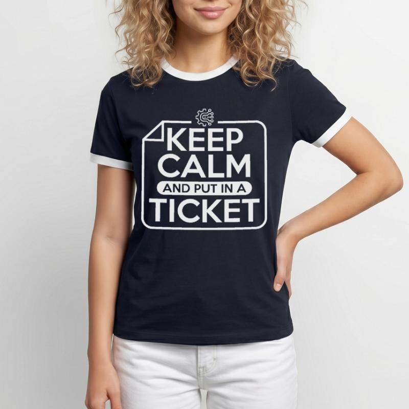 Sysadmin Techniker Technischer Support Geschenk Männer Kontrast-T-Shirt