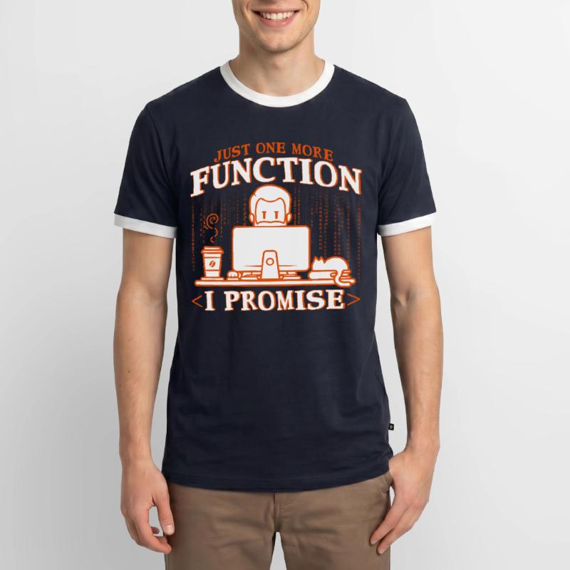Softwareentwickler Computerfreak Programmierer Männer Kontrast-T-Shirt
