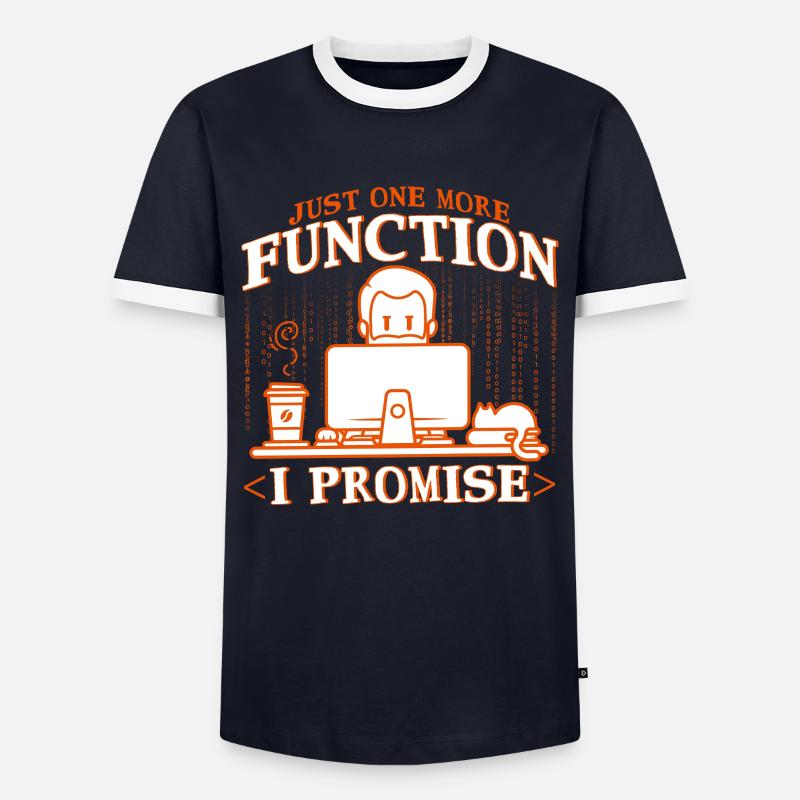 Softwareentwickler Computerfreak Programmierer - Männer Kontrast-T-Shirt - Navy/Weiß