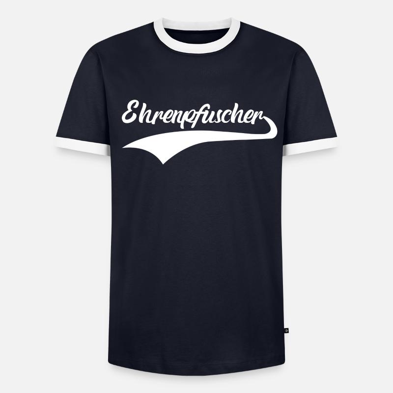 Pfuscher Pfuschen Pfusch Ehrenpfuscher - Männer Kontrast-T-Shirt - Navy/Weiß 