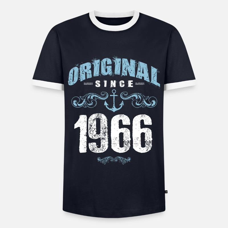 1966 original since - Men's Ringer Shirt - navy/white 