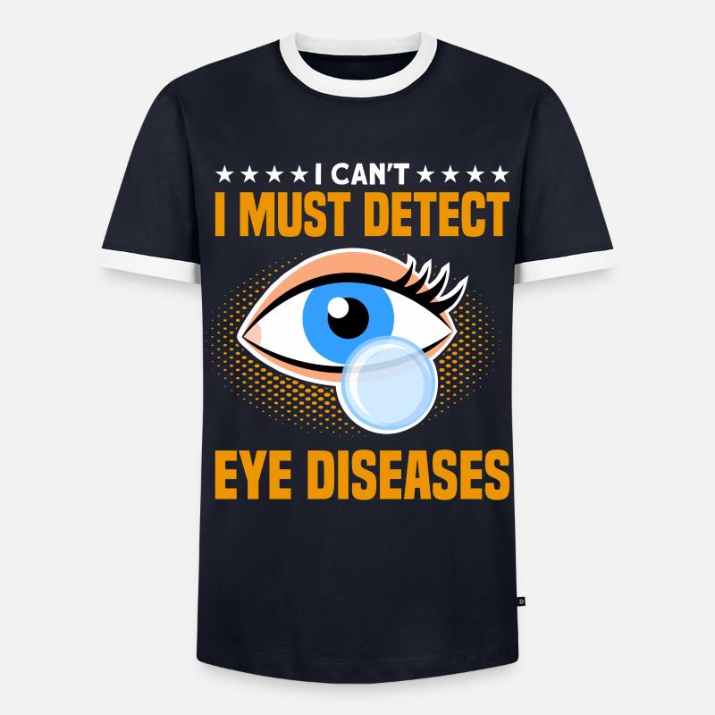 Vision Ophthalmologist Optometry Gift - Men's Ringer Shirt - navy/white