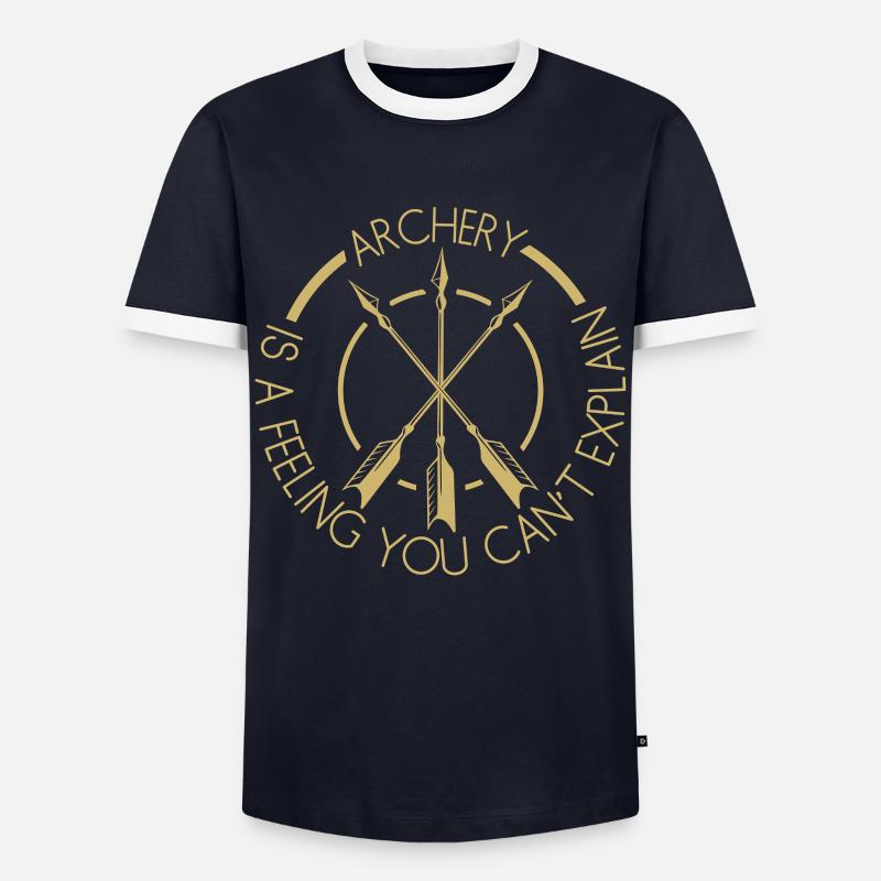 Longbow 3D Archery Archery - Men's Ringer Shirt - navy/white