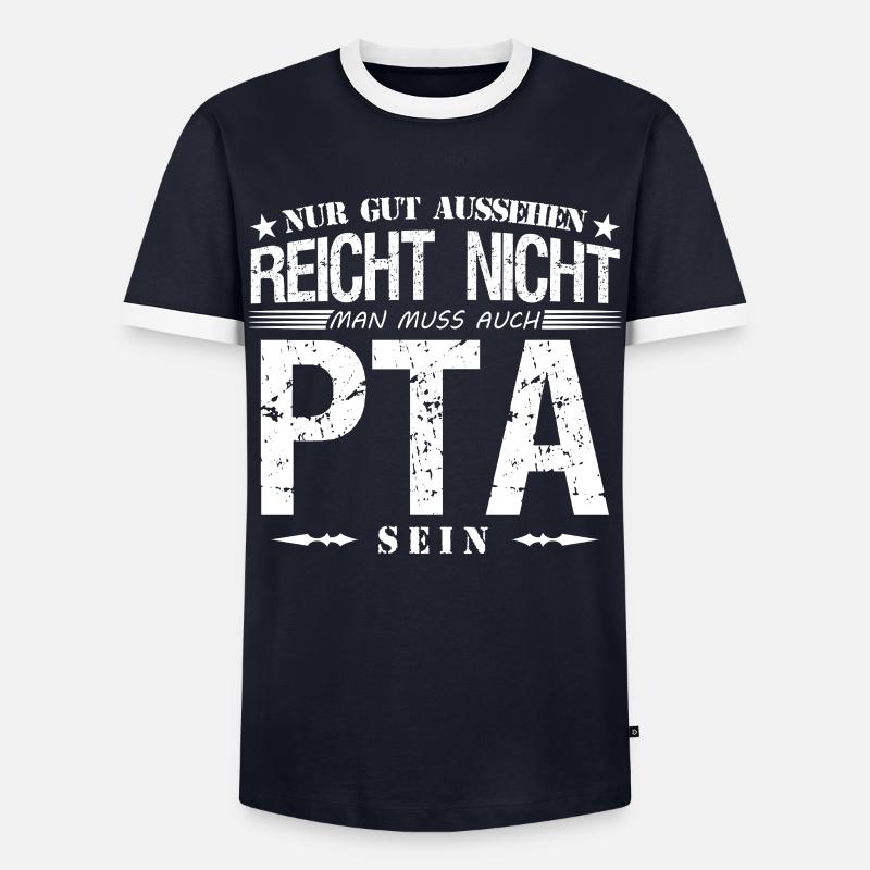 Pharmazeutisch-technische Assistentin - Männer Kontrast-T-Shirt - Navy/Weiß 