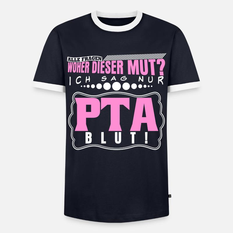 PTA Witz Apothker Apotheke - Männer Kontrast-T-Shirt - Navy/Weiß 