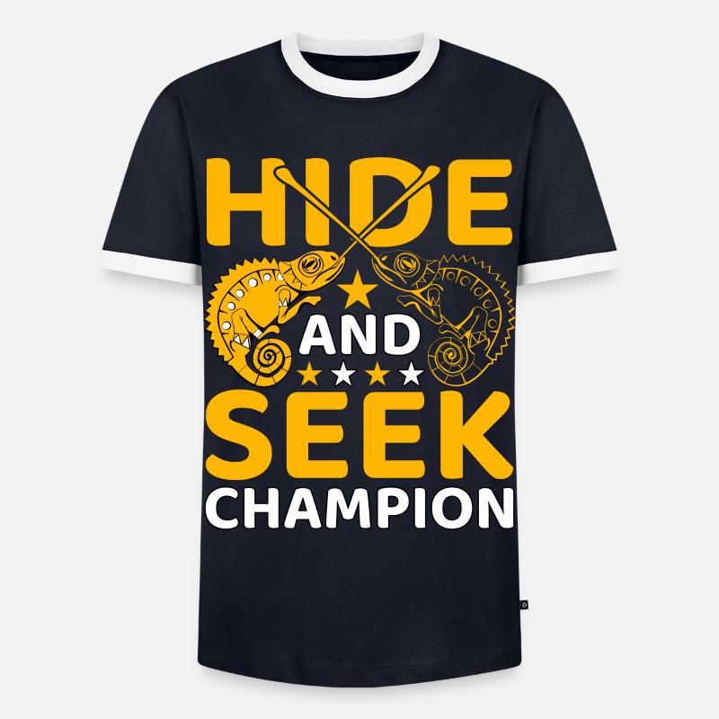 Champion de cache-cache - T-shirt contrasté Homme - marine/blanc