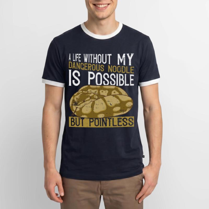 Banana Ballpython Königspython T-shirt contrasté Homme