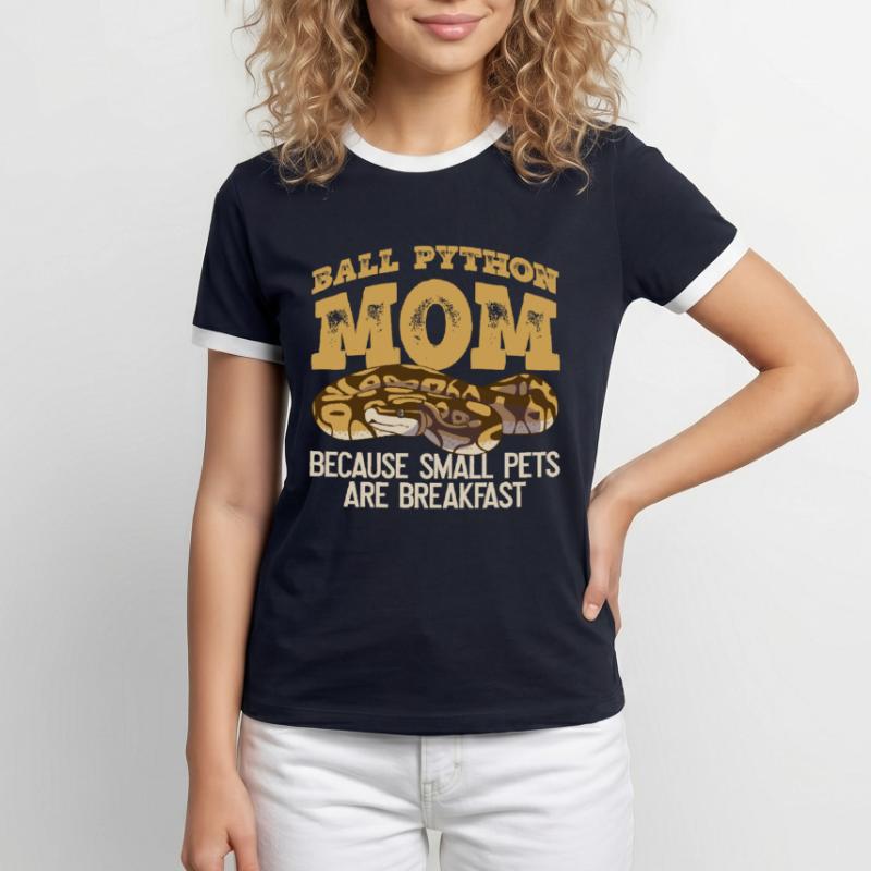 Ballpython Mutter Banane Königspython T-shirt contrasté Homme