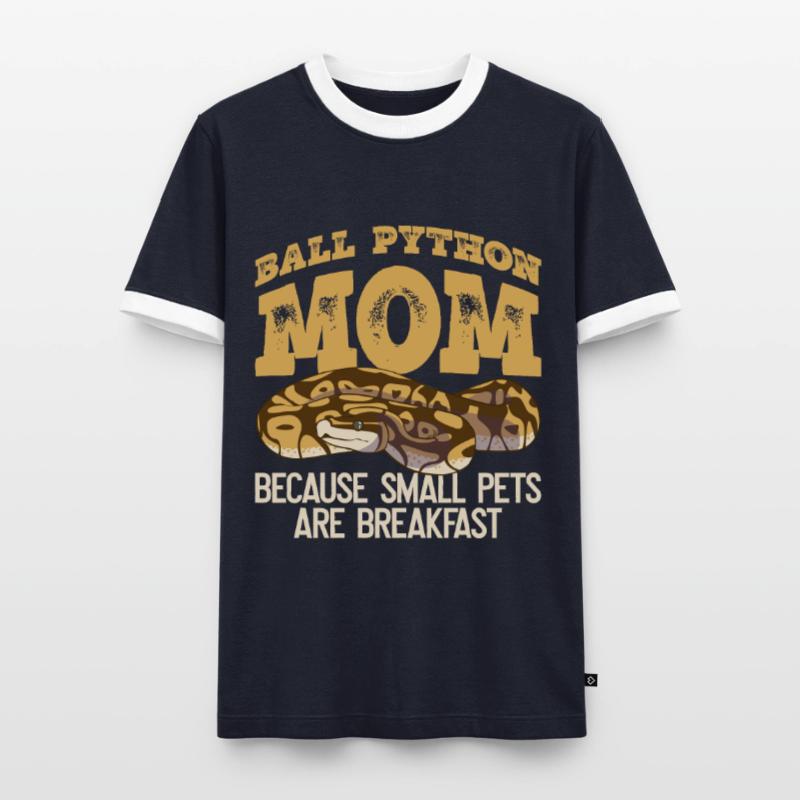 Ballpython Mutter Banane Königspython T-shirt contrasté Homme