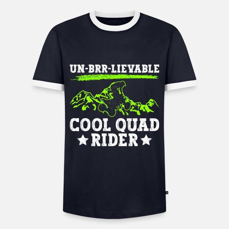 Quadfahrer Quad - Men's Ringer Shirt - navy/white