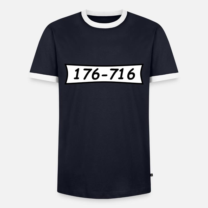 Panzerknacker number 176 716 - Men's Ringer Shirt - navy/white 