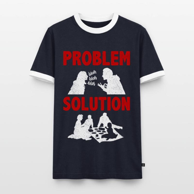 Picknicking Outing Problem Solution Hobby Men's Ringer Shirt