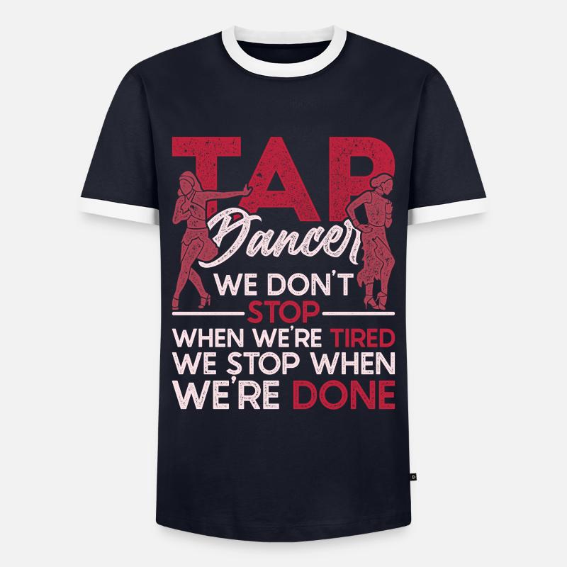 Stepper Stepptänzer Stepptanz Stepptänzerin - Männer Kontrast-T-Shirt - Navy/Weiß