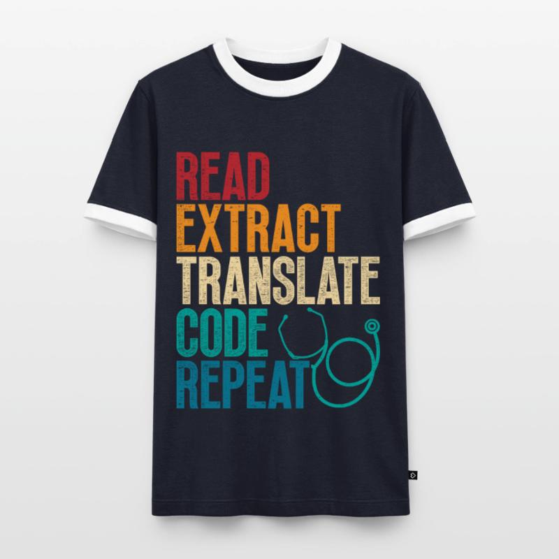 Coding Specialist Medical Encoder Men's Ringer Shirt