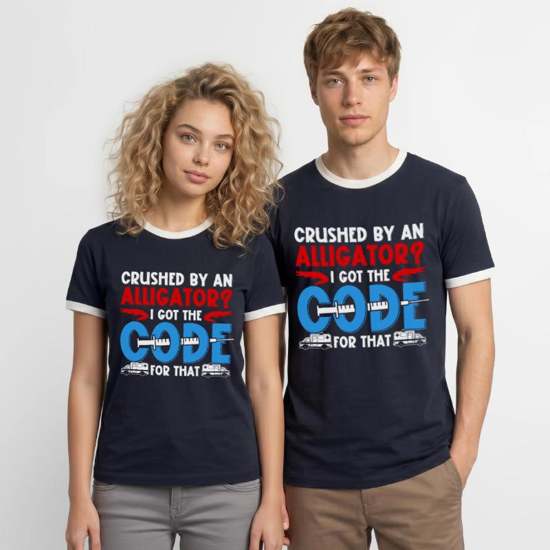 Spécialiste du codage J’ai le code pour ça T-shirt contrasté Homme