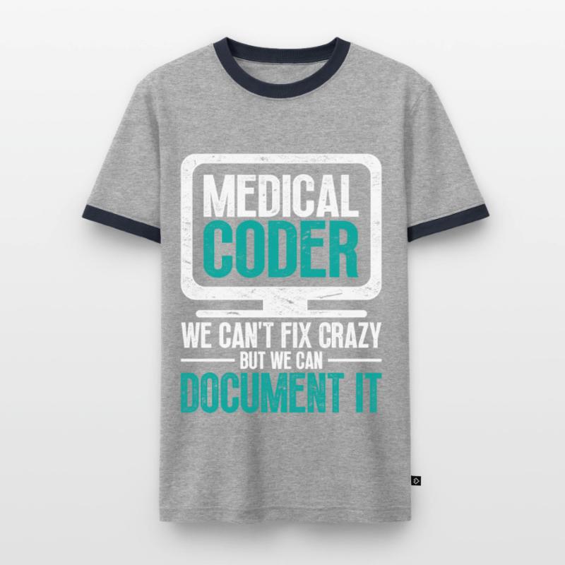 Coding Specialist Medical Encoder Men's Ringer Shirt