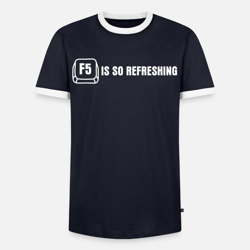 Programmierer Informatiker Admin - Männer Kontrast-T-Shirt - Navy/Weiß