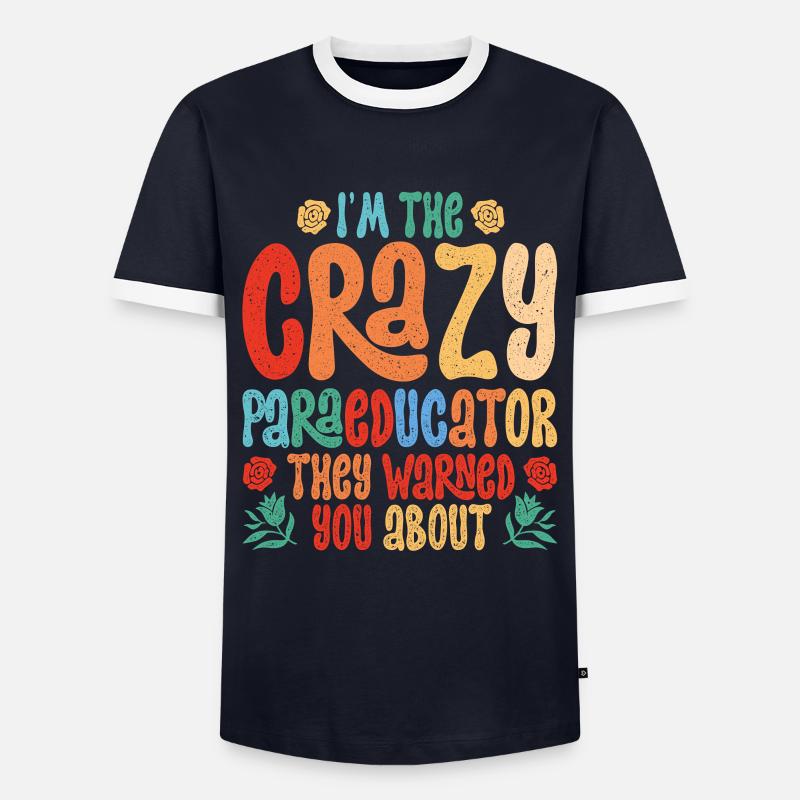 Educational Assistant Teaching Assistant - Men's Ringer Shirt - navy/white 