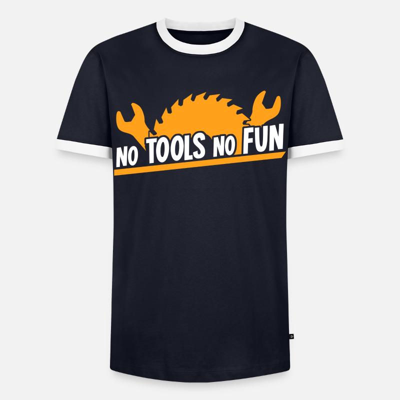 Craftsman DIY Tools Tool - Men's Ringer Shirt - navy/white 