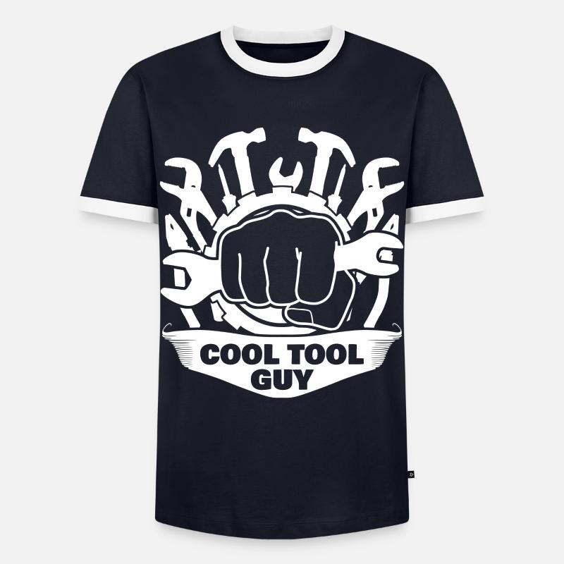 Tool Guy Craftsman Tools - Men's Ringer Shirt - navy/white 