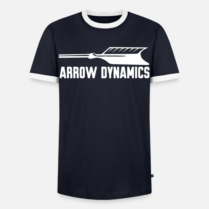 Archery Bow Shooting - Männer Kontrast-T-Shirt - Navy/Weiß